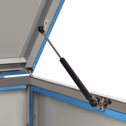 vidaXL Triple Wheelie Bin Shed Stainless Steel Garden Garage Trash Bin Shed - Additional view 8