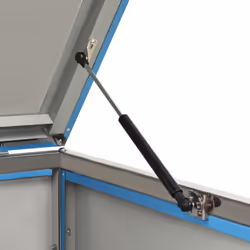 vidaXL Quadruple Wheelie Bin Shed Stainless Steel Garden Garage Trash Bin Shed - Additional view 8