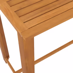 vidaXL Garden Bar Set 9 Piece Grey Bistro Table and Chairs Outdoor Furniture - Additional view 6