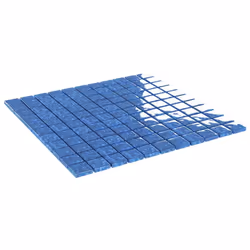 vidaXL 11x Mosaic Tiles Blue 30x30 cm Glass Mosaic Tile Sheet