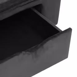 vidaXL Dog Sofa with Drawer Dark Grey Plush Pet Supplies Dog Cat Couch Sofa - Additional view 6