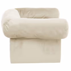 vidaXL Dog Sofa with Drawer Plush Pet Supplies Dog Couch Sofa Multi Colours - cream - Additional view 4