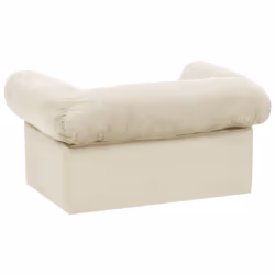 vidaXL Dog Sofa with Drawer Plush Pet Supplies Dog Couch Sofa Multi Colours - cream - Additional view 5