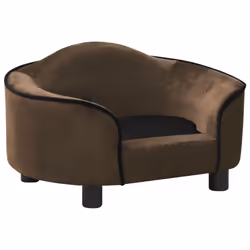 vidaXL Dog Sofa Plush Indoor Home Pet Supplies Dog Couch Sofa Multi Colours - brown