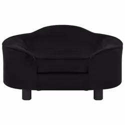 vidaXL Dog Sofa Plush Indoor Home Pet Supplies Dog Couch Sofa Multi Colours - black