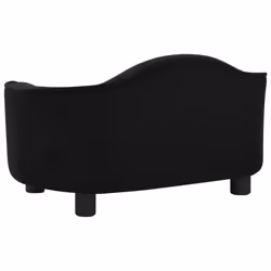 vidaXL Dog Sofa Plush Indoor Home Pet Supplies Dog Couch Sofa Multi Colours - black - Additional view 4