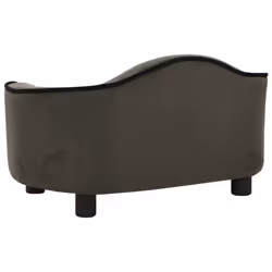 vidaXL Dog Sofa Plush Indoor Home Pet Supplies Dog Couch Sofa Multi Colours - dark grey - Additional view 4