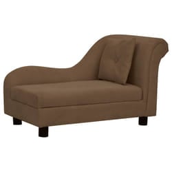 vidaXL Dog Sofa with Pillow Plush Home Indoor Pet Dog Couch Sofa Multi Colours - brown