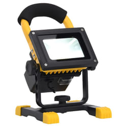 vidaXL Rechargeable LED Spotlight with Handle 30 W Cold White Work Flood Lamp