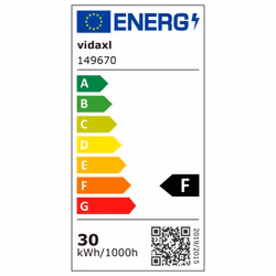 vidaXL Portable Solar Powered LED Spotlight Cold White Work Lamp Floodlight - Additional view 10