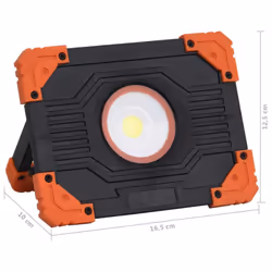 vidaXL Portable LED Spotlight ABS 10 W Cold White Garden Flood Spot Light Lamp - Additional view 8