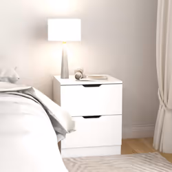 VidaXL 326724 nightstand/bedside table White - Additional view 3