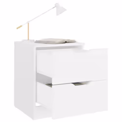 VidaXL 326724 nightstand/bedside table White - Additional view 6