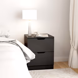 VidaXL 326726 nightstand/bedside table Black - Additional view 3
