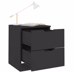 VidaXL 326726 nightstand/bedside table Black - Additional view 6