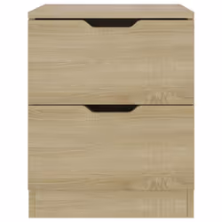vidaXL Bedside Cabinet Sonoma Oak Engineered Wood Nightstand Storage Cabinet - Additional view 2