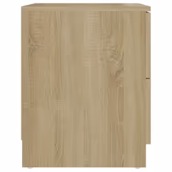 vidaXL Bedside Cabinet Sonoma Oak Engineered Wood Nightstand Storage Cabinet - Additional view 3