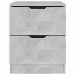 vidaXL Bedside Cabinet Concrete Grey Engineered Wood Nightstand Cabinet Table - Additional view 2