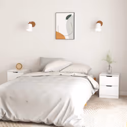 VidaXL 326736 nightstand/bedside table White