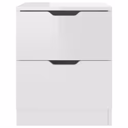 VidaXL 326736 nightstand/bedside table White - Additional view 4