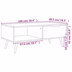 VidaXL 326787 coffee/side/end table - Additional view 6