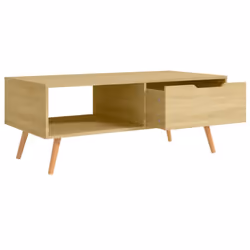 vidaXL Coffee Table Sonoma Oak Engineered Wood Side Accent Sofa Couch Table - Additional view 4