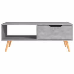 vidaXL Coffee Table Concrete Grey Engineered Wood Side Tea Accent Couch Table