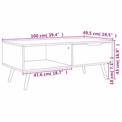 VidaXL 326794 coffee/side/end table - Additional view 7