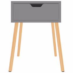 VidaXL 326800 nightstand/bedside table Grey - Additional view 3