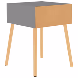 VidaXL 326800 nightstand/bedside table Grey - Additional view 5