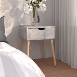 VidaXL 326803 nightstand/bedside table Concrete colour