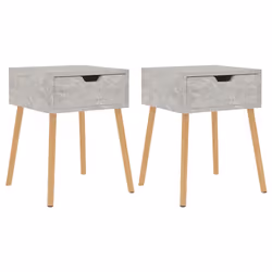VidaXL 326804, Concrete colour, Wood, 400 mm, 400 mm, 560 mm, 2 pc(s)