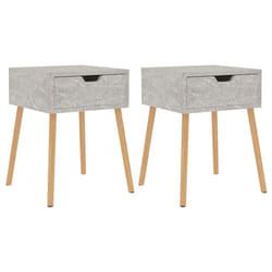 VidaXL 326804 nightstand/bedside table Concrete colour