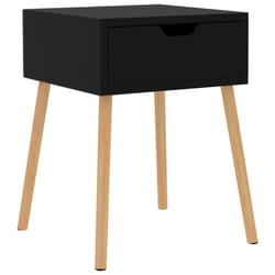VidaXL 326809 nightstand/bedside table Black