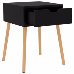 VidaXL 326809 nightstand/bedside table Black - Additional view 6