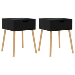 VidaXL 326810 nightstand/bedside table Black