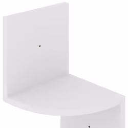 vidaXL Wall Corner Shelf White Engineered Wood Hanging Floating Wall Shelf - Additional view 5