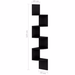 VidaXL 326832 shelve Wood Black - Additional view 6