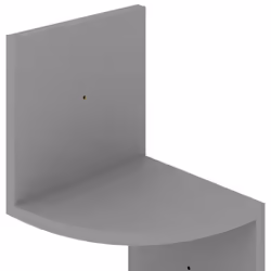 vidaXL Wall Corner Shelf Grey Engineered Wood Hanging Floating Wall Shelf - Additional view 5