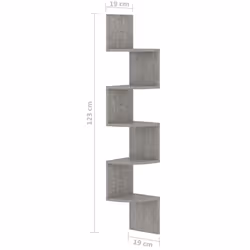 VidaXL 326835 shelve Wood Grey - Additional view 7