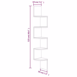 VidaXL 326839 shelve Wood Oak, Brown - Additional view 7