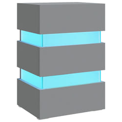 VidaXL 326842 nightstand/bedside table Grey