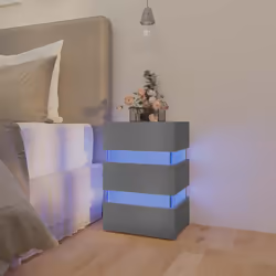 VidaXL 326842 nightstand/bedside table Grey
