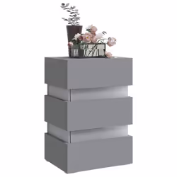 VidaXL 326842 nightstand/bedside table Grey