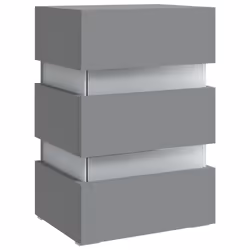 VidaXL 326842 nightstand/bedside table Grey - Additional view 4