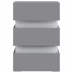 VidaXL 326842 nightstand/bedside table Grey - Additional view 5