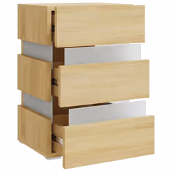 VidaXL 326843 nightstand/bedside table Oak - Additional view 4