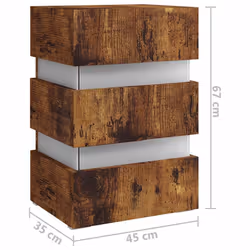 VidaXL 326848 nightstand/bedside table Oak - Additional view 8