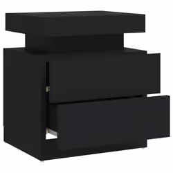 VidaXL 326850 nightstand/bedside table Black - Additional view 6