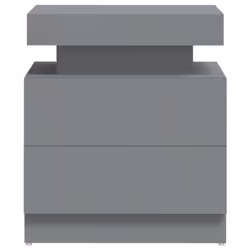 VidaXL 326851 nightstand/bedside table Grey - Additional view 4